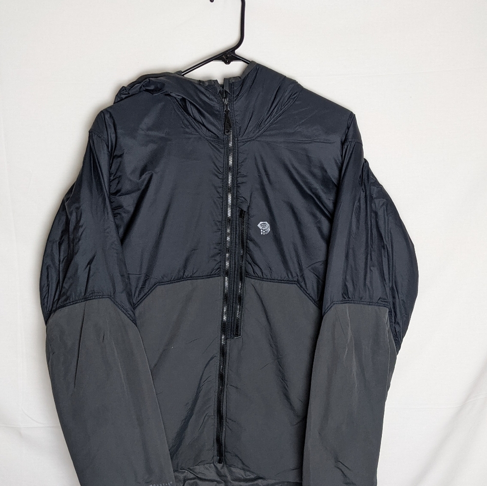 Mountain Hardwear  Commuter Black/Gray Puffer Jacket Size M Quilted Synthetic